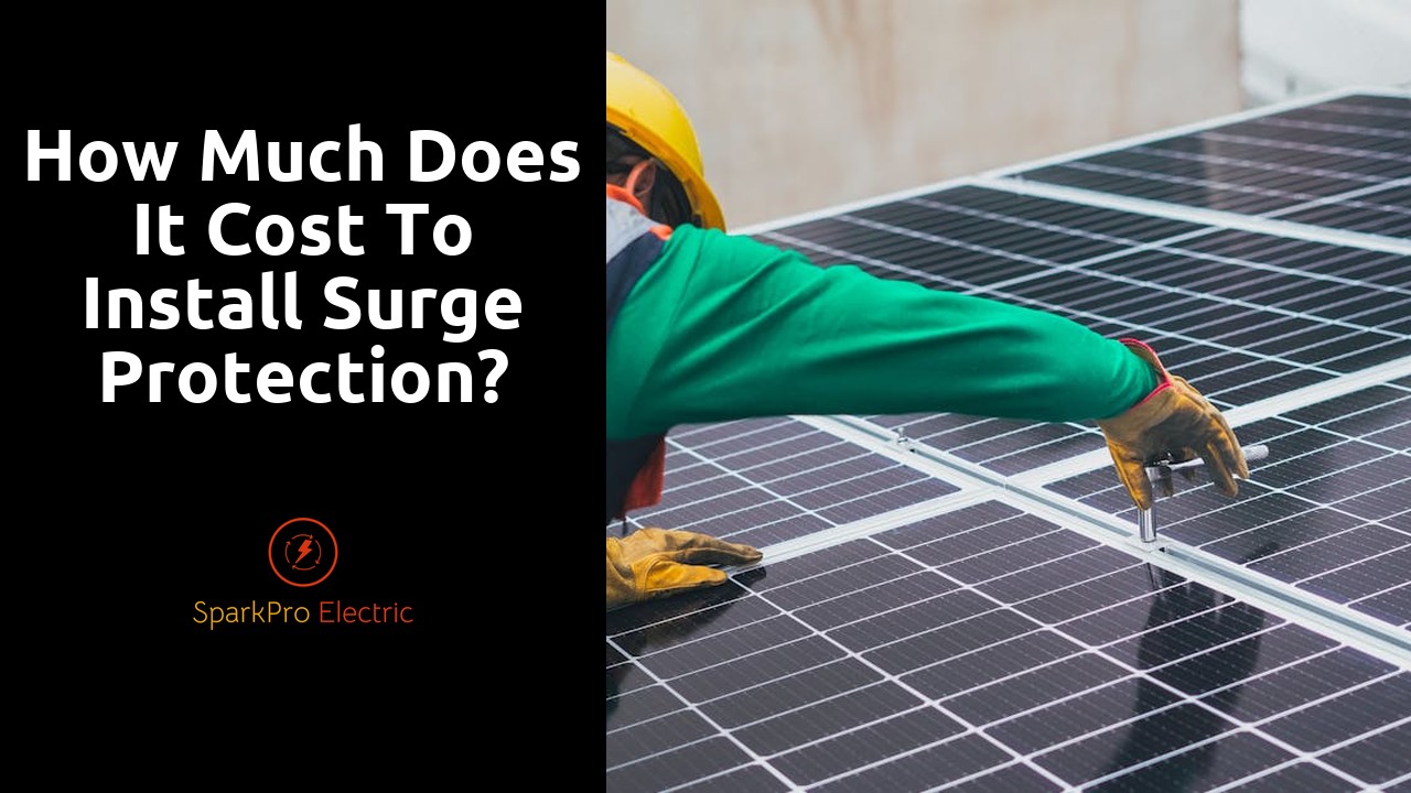 How much does it cost to install surge protection?