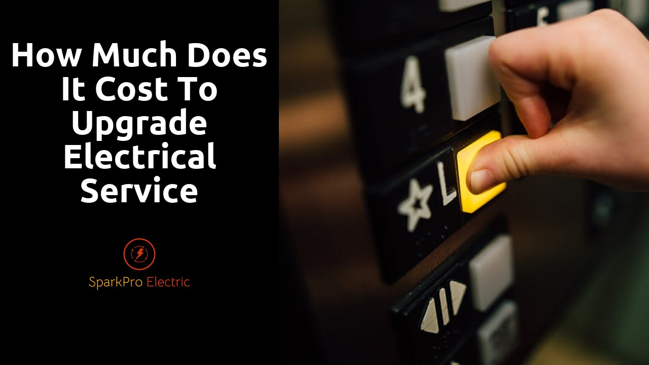 How much does it cost to upgrade electrical service panel?