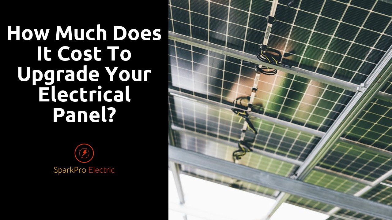 How much does it cost to upgrade your electrical panel?