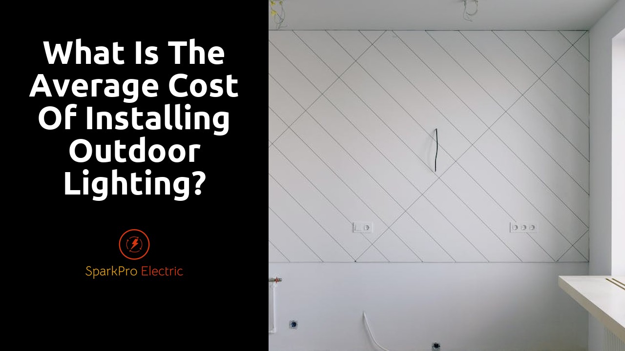 What is the average cost of installing outdoor lighting?