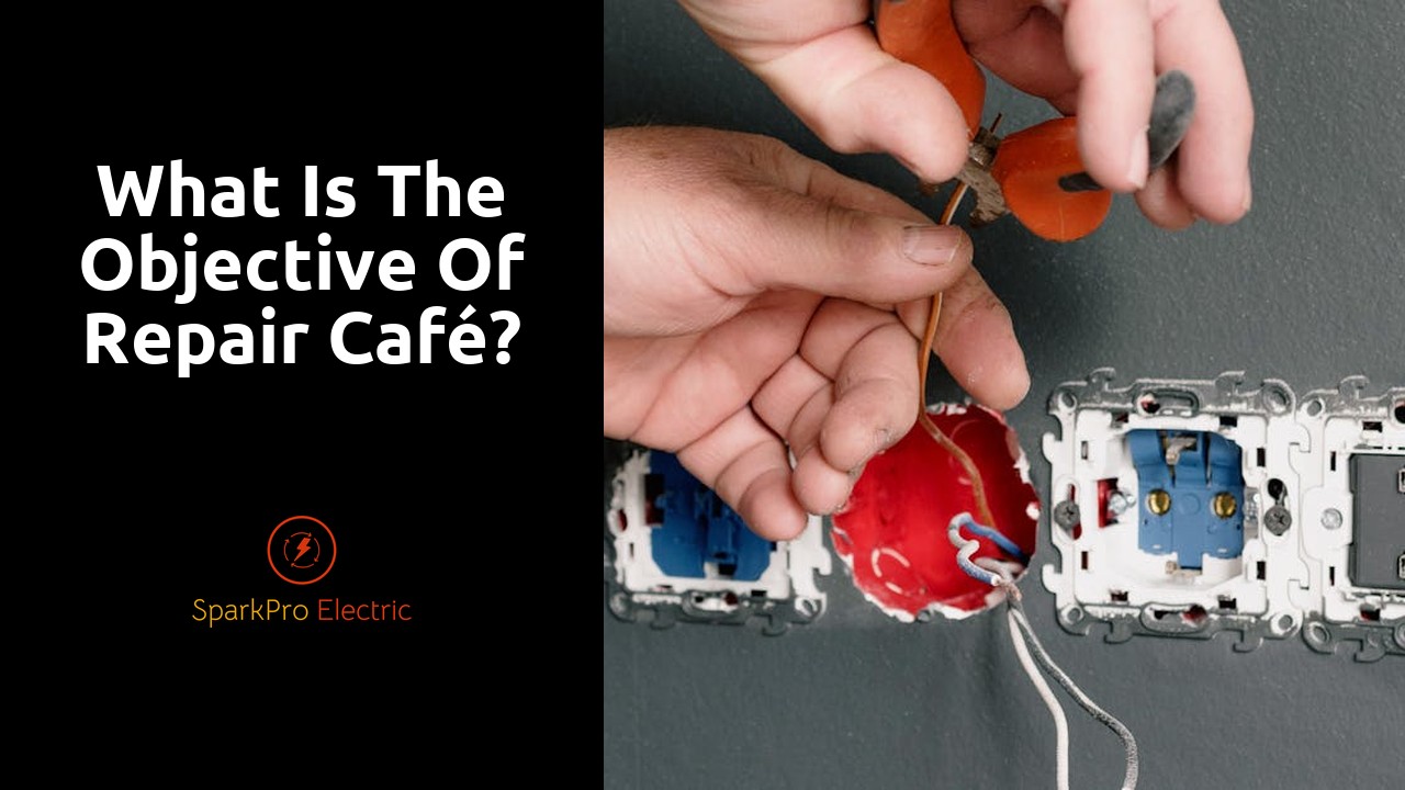 What is the objective of Repair Café?